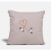 Video Gamer Valentines Day Love Nerds Geeks Light Taupe Pillow